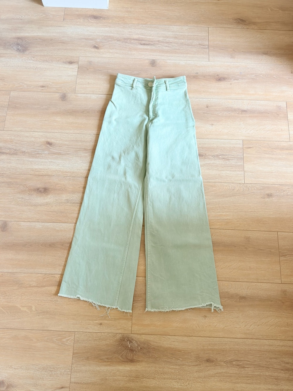 Zara High-Waist Mint Wide-Leg Women’s Jeans